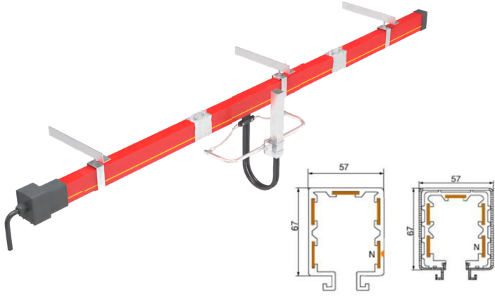 Троллейные шинопроводы Nante серии HFP52 35А-240А