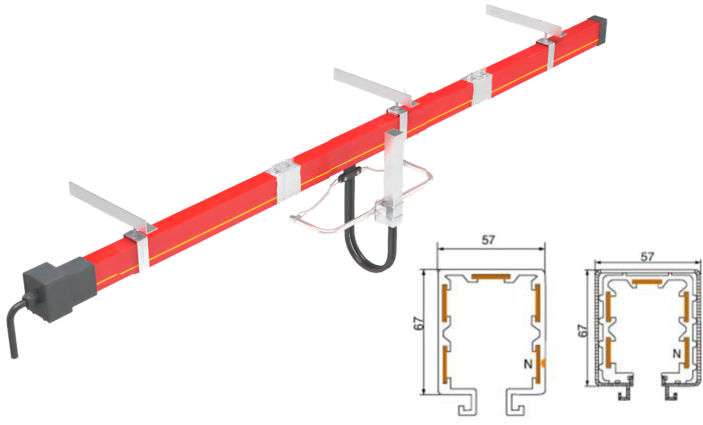 Троллейные шинопроводы Nante серии HFP52 35А-240А